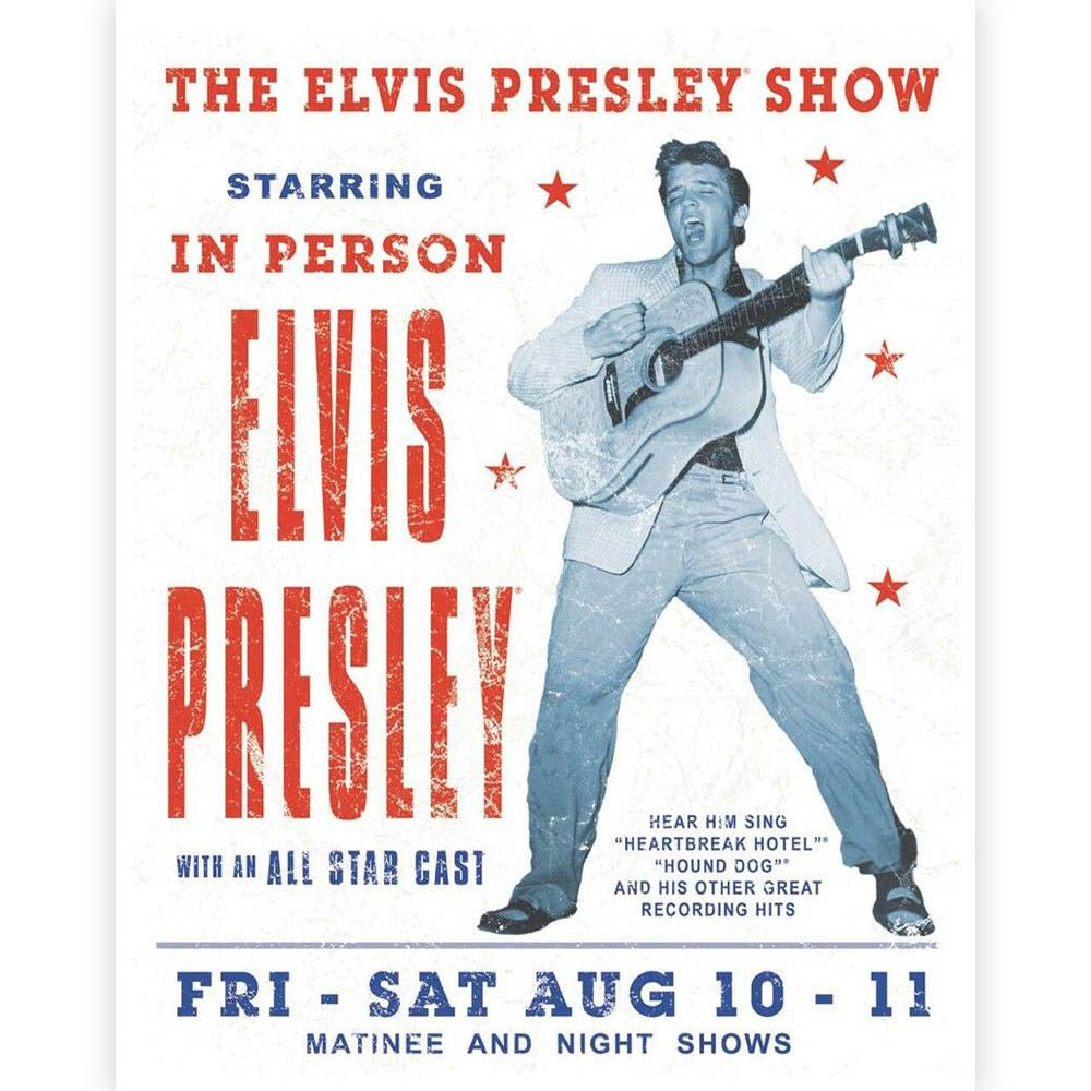 ELVIS PRESLEY エルヴィスプレスリー (生誕 90周年 ) - Show / レトロ・ヴィンテージ看板 / インテリア置物 - PGS